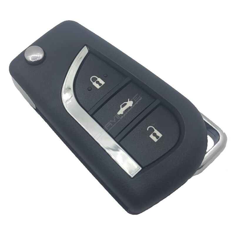 Caixa Para Comando Toyota Flip 3 Botões