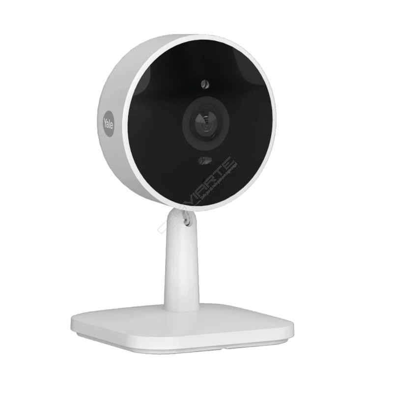 Yale indoor WiFi security camera with stand, white - Chaviarte-Sistemas de Segurança, Lda.