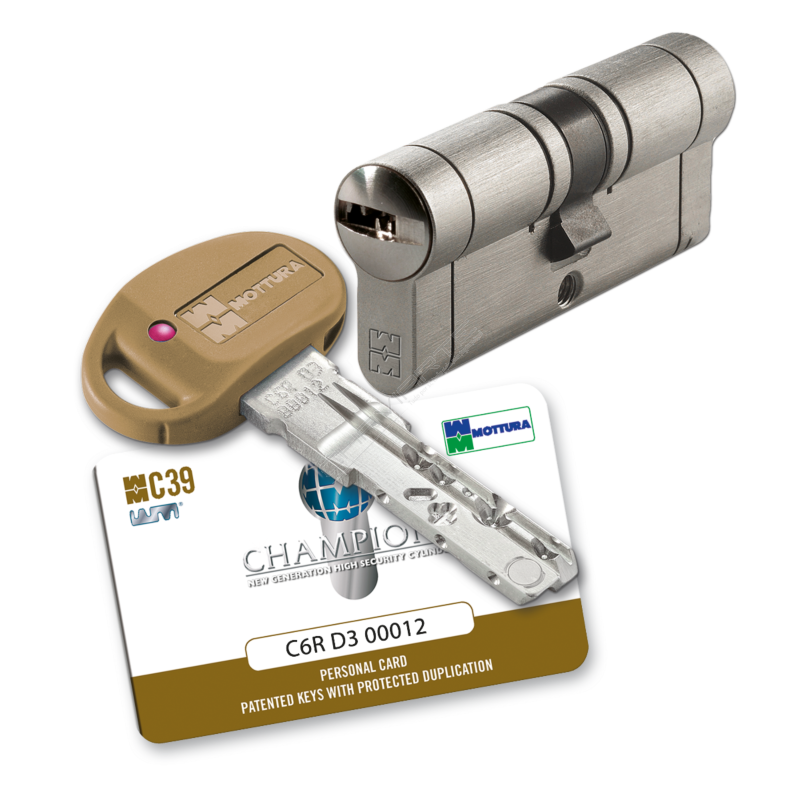 Cilindro Mottura - Chaviarte C39 31x61mm niquelado