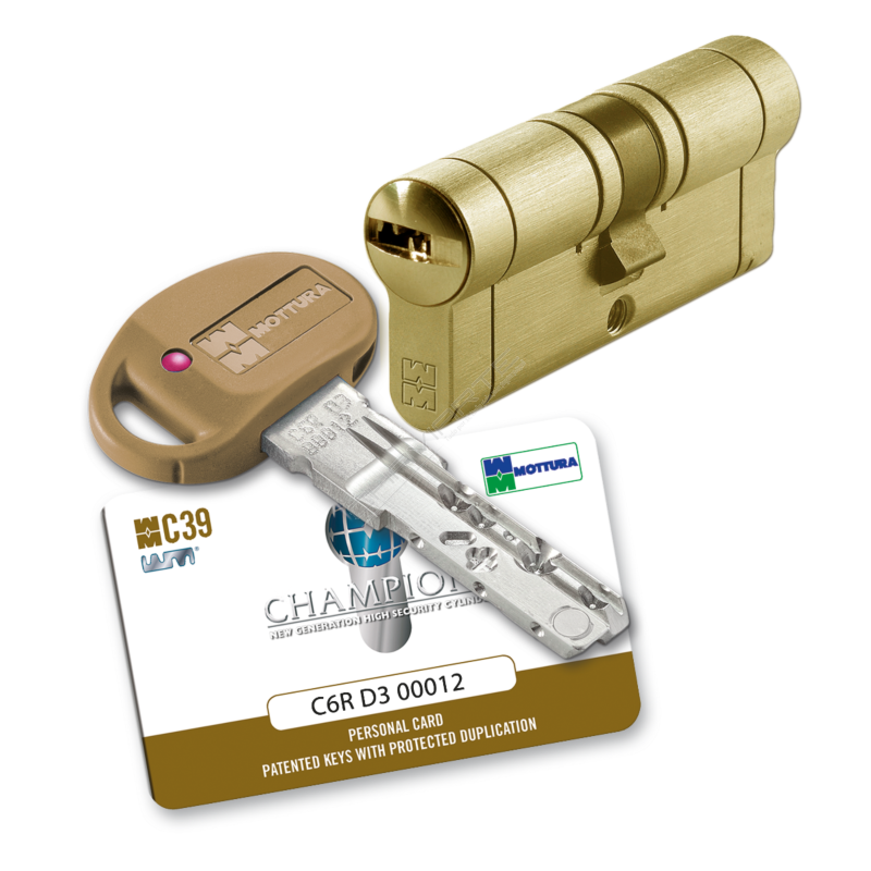 Cilindro Mottura - Chaviarte C39 31x51mm latonado