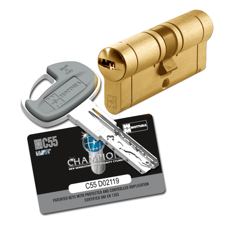 Cilindro Mottura C55 31x31mm latonado