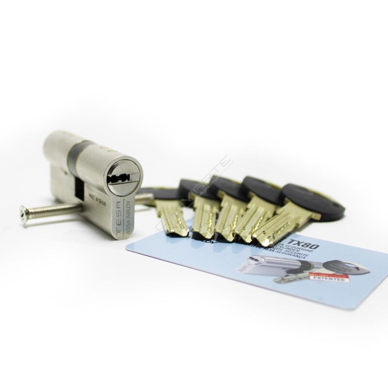 Cilindro Tesa TX80 45x45mm niquelado