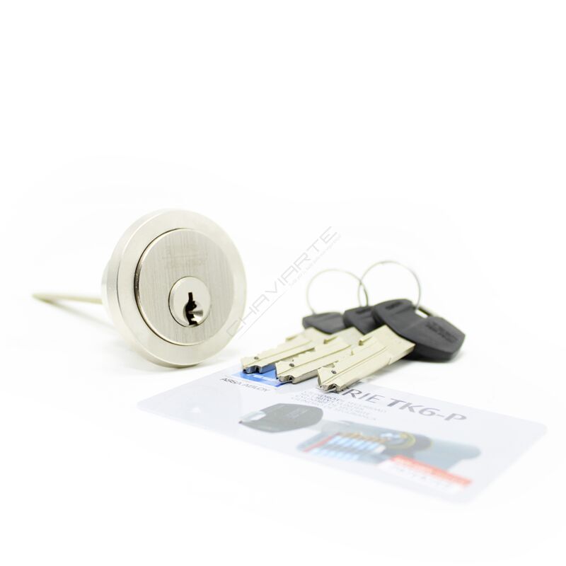 Cilindro Tesa TK6 redondo solto, niquelado