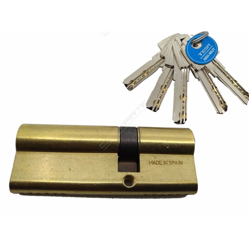 Cilindro Tesa T60 35x60mm latonado