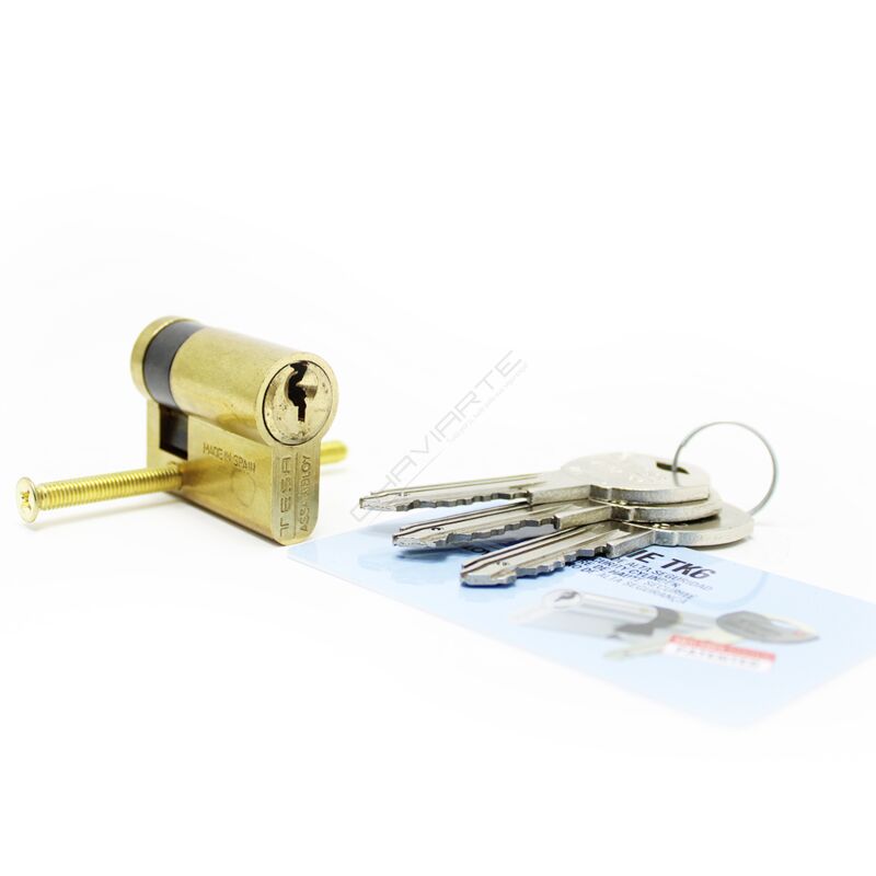 Cilindro Tesa TK6 30x10mm latonado
