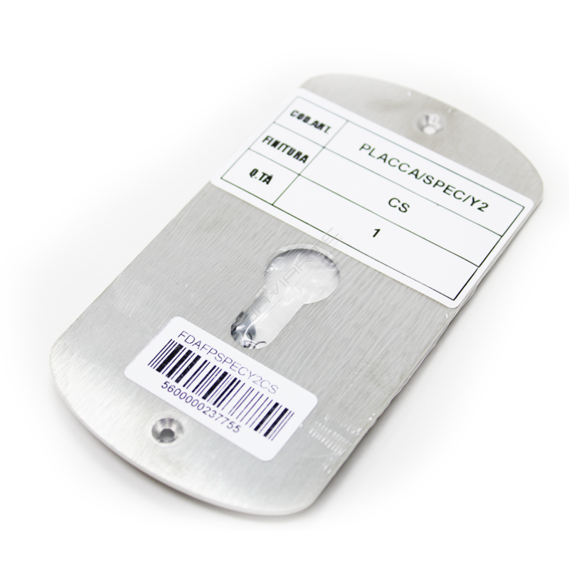 Placa substituição AF Esp.Yale/Euro tipo 2 Cromado