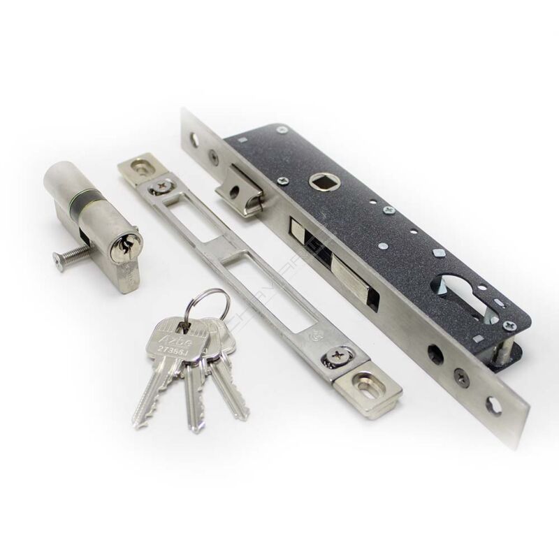 Fechadura de embutir alumínio YALE 5030, de gancho, entrada 25 mm