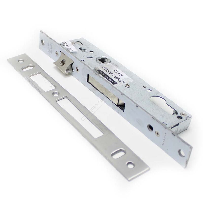 Fechadura de embutir alumínio Tesa 4210, entrada 25mm, niquelado