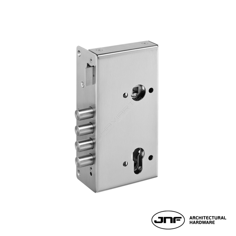 Fechadura de alta segurança JNF IN.20.005.D, de sobrepor direita, entrada 60mm