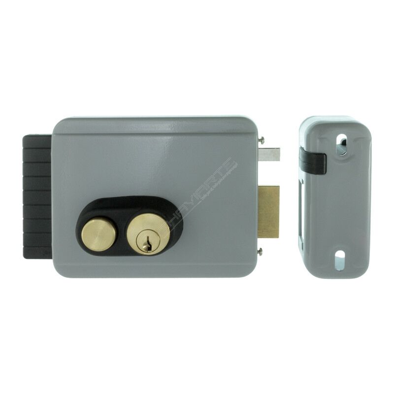 Fechadura elétrica de sobrepor Viro 8972, entrada ajustável de 50 a 80mm, direita