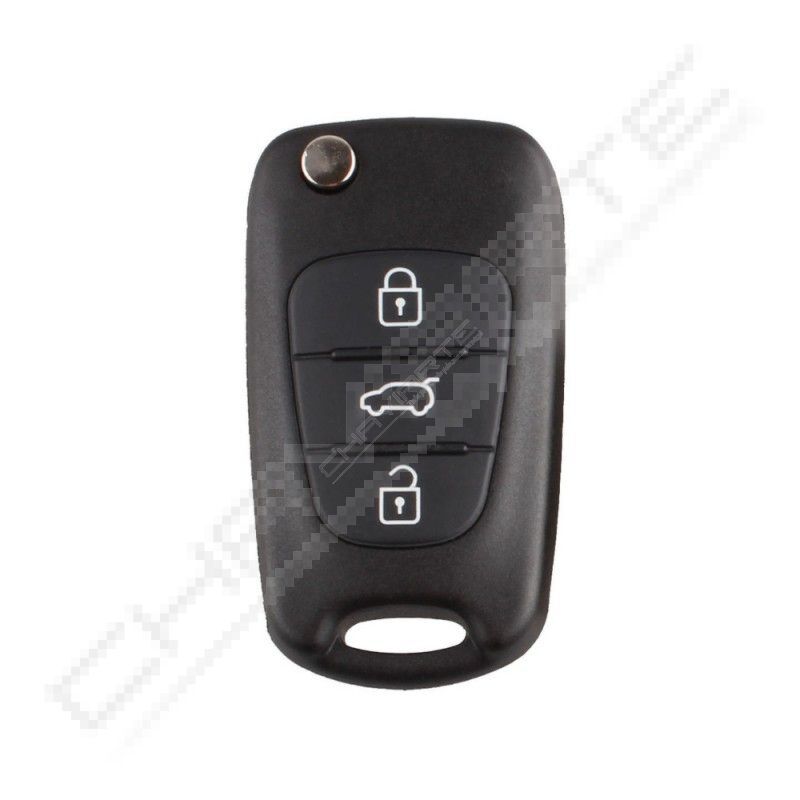 Comando Hyundai flip Três Botões - I30 Id 60