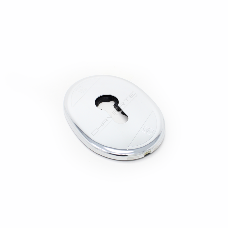 Espelho oval Mottura, para cilindro de perfil europeu, cromado