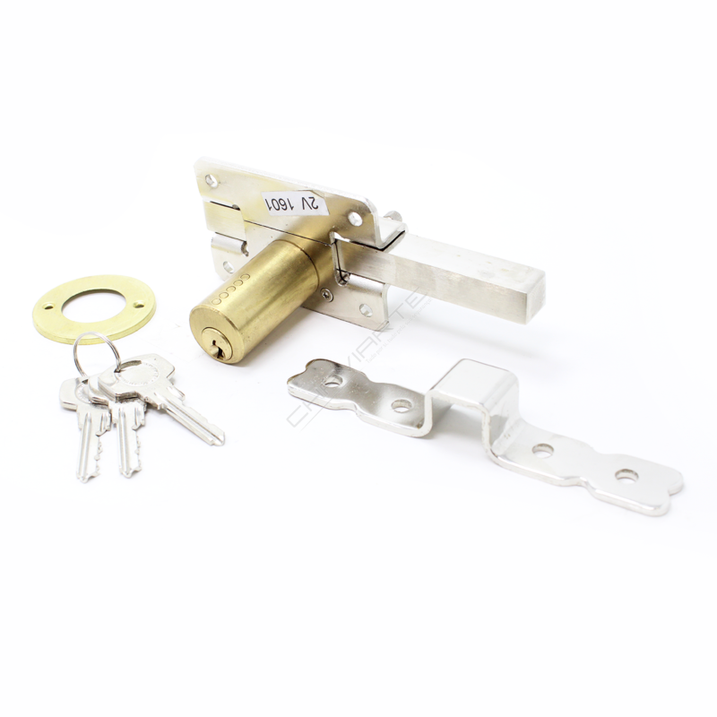 Ferrolho de segurança YALE 19, de sobrepor, niquelado
