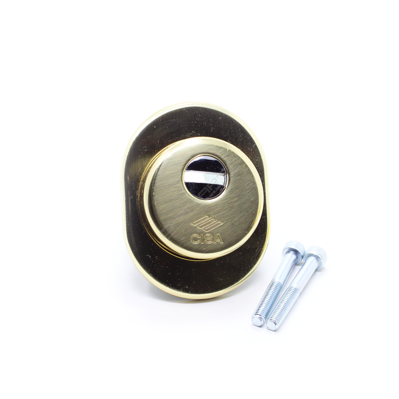 Escudo de segurança Cisa dourado, 40 mm