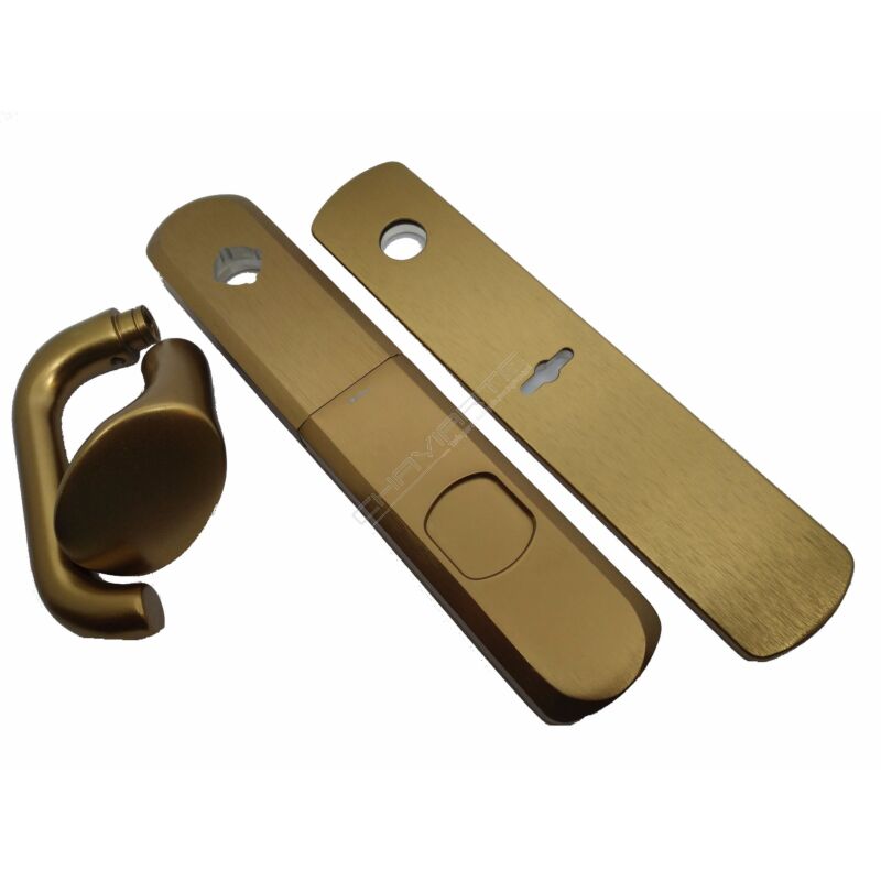 Escudo de segurança Disec cromado com proteção magnética, para chave de duplo palhetão