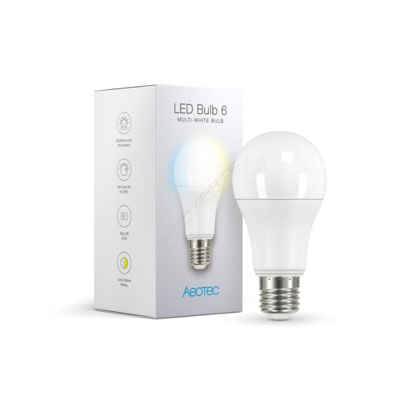 Lampada Aeotec Led 6 Multi-Branco (E27)