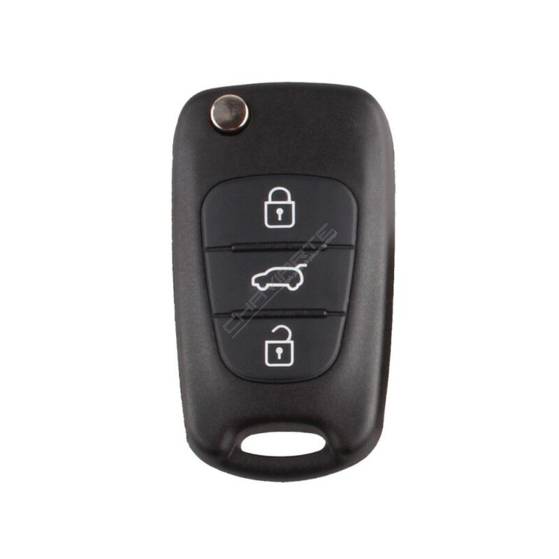 Comando Hyundai flip Três Botões - IX20 Com Id 60