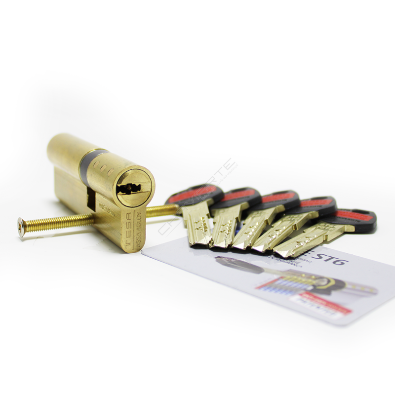 Cilindro Tesa ST6 30x60mm latonado