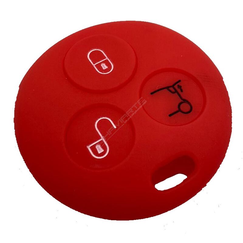 Capa Silicone Smart Três Botões Antiga Vermelha