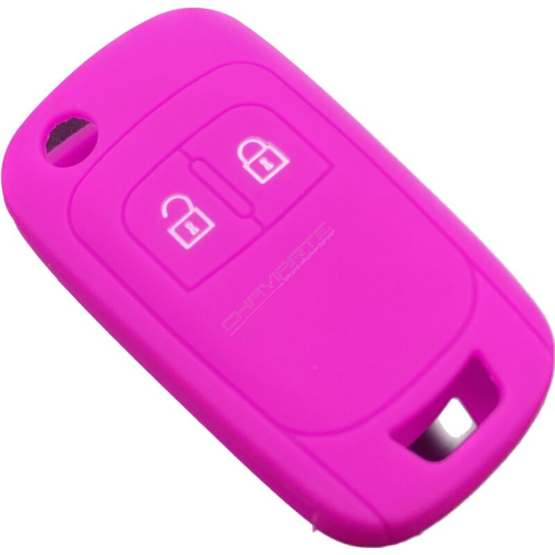 Capa silicone Opel, flip dois botões, rosa