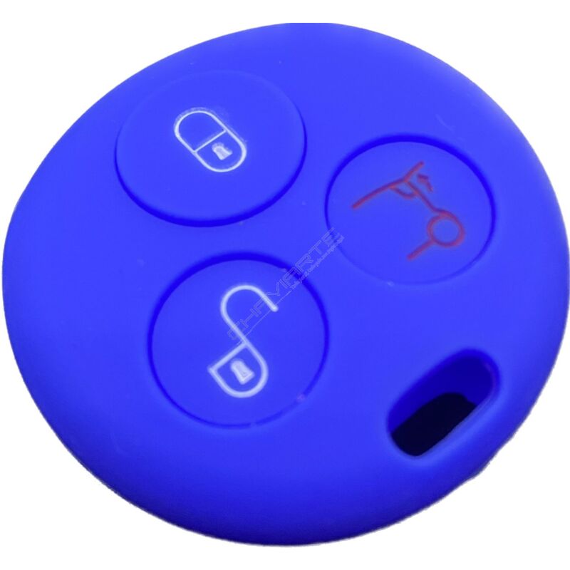 Capa silicone Smart, três botões (antiga), azul