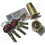 Cilindro ST8 Chaviarte ST8F3655N niquelado, para portas Fichet