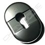 Espelho oval interior Dierre, para cilindro de perfil europeu, cromado