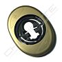 Espelho oval Mottura, para escudo de segurança de 50 mm, em bronze