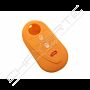 Capa silicone Alfa Romeo, três botões, laranja