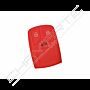 Capa silicone Audi, três botões Smart Key proximidade, vermelha