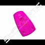 Capa silicone BMW, três botões, rosa