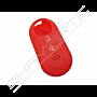 Capa silicone Fiat, flip três botões, vermelho