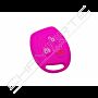 Capa silicone Ford, três botões, rosa