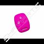 Capa silicone Honda, dois botões, rosa