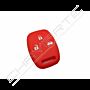 Capa silicone Honda, três botões, vermelho