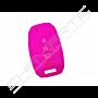 Capa silicone Kia, flip quatro botões, rosa