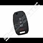 Capa silicone Kia, flip quatro botões, negra