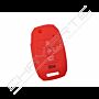 Capa silicone Kia, flip quatro botões, vermelho