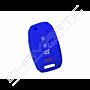Capa silicone Kia, flip quatro botões, azul