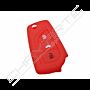 Capa silicone Toyota, três botões, vermelho