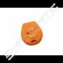Capa silicone Volkswagen, dois botões, laranja