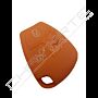 Capa silicone Mercedes, três botões, Smartkey (antiga), laranja