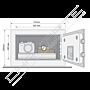 Cofre YALE hotel pequeno YSG/200/DB2