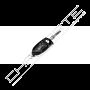 Chave especial Dierre original D-UP easy key c/ chip para cilindro alta segurança (pedido à fabrica p/cartão)
