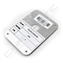 Placa substituição AF  0124 Cromado satinado