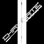 Fechadura multiponto 3 pontos TESA 4230P, chapa plana, entrada 35mm, inox