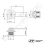 Fecho JNF FC7715.25 com 25 mm de comprimento