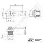 Fecho JNF FC7715.30 com 30 mm de comprimento