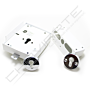 Fechadura Rodes 5070PE  esquerda Branco c/ trancas