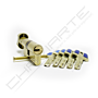 Cilindro Yale HSK de botão 30x30mm latonado